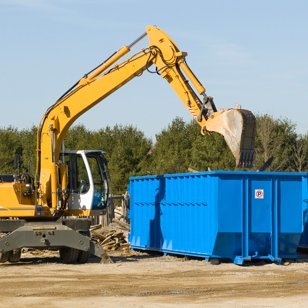 are there any restrictions on where a residential dumpster can be placed in Rapelje